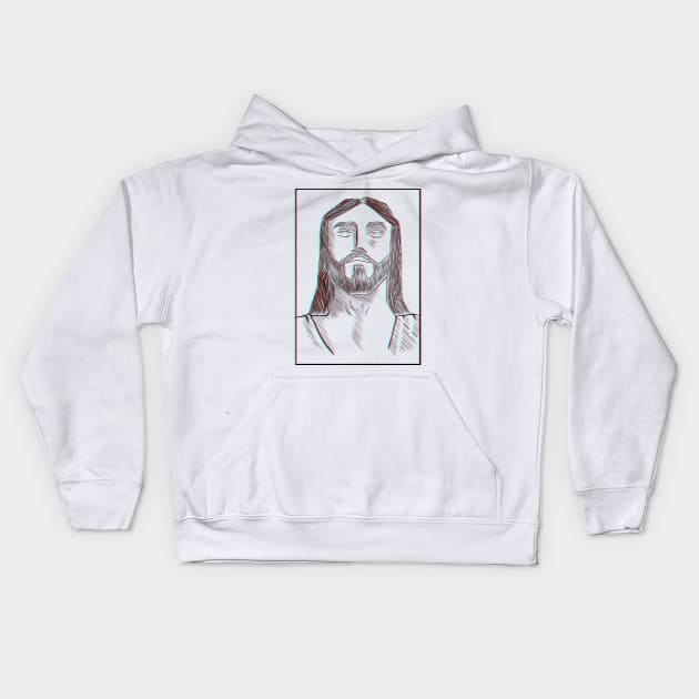 Christ the Redeemer 3D Kids Hoodie by felipeoferreira